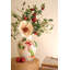 Vase de Noël en céramique avec skieur