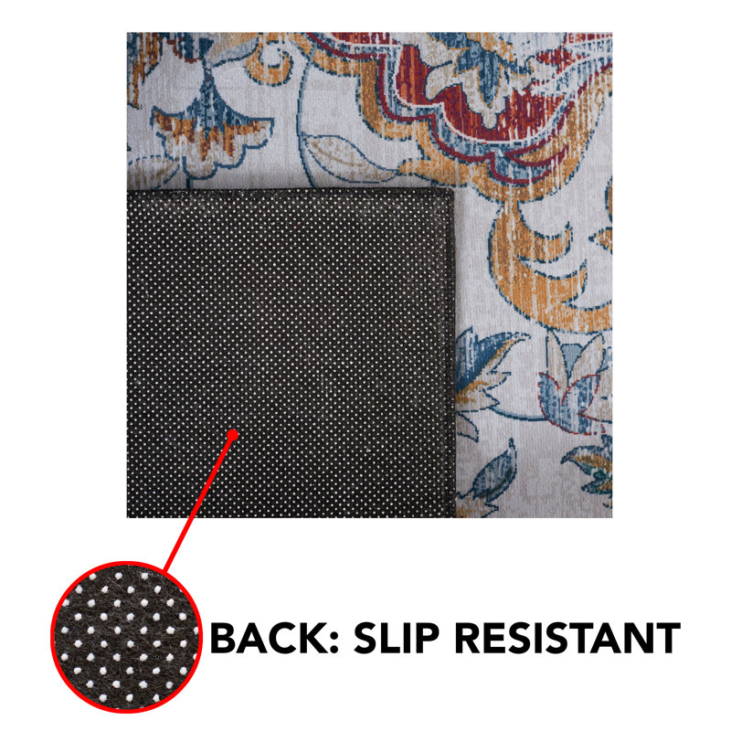 Tucson Performance Machine Washable Oriental Rug, Round 6'