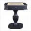 Table multi-jeux réversible avec rangement FlowLuxe Galini à finition noire 3 en 1