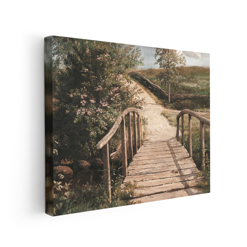 Pont sur un ruisseau à Assens, Fionie, Unframed, Canvas, 11"H x 14"W