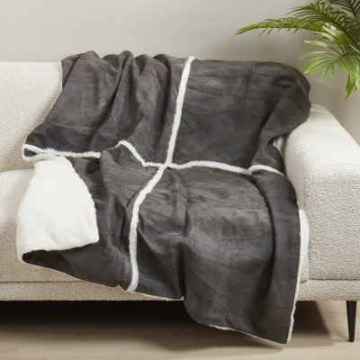 Jeté en cuir Artisan Patchwork