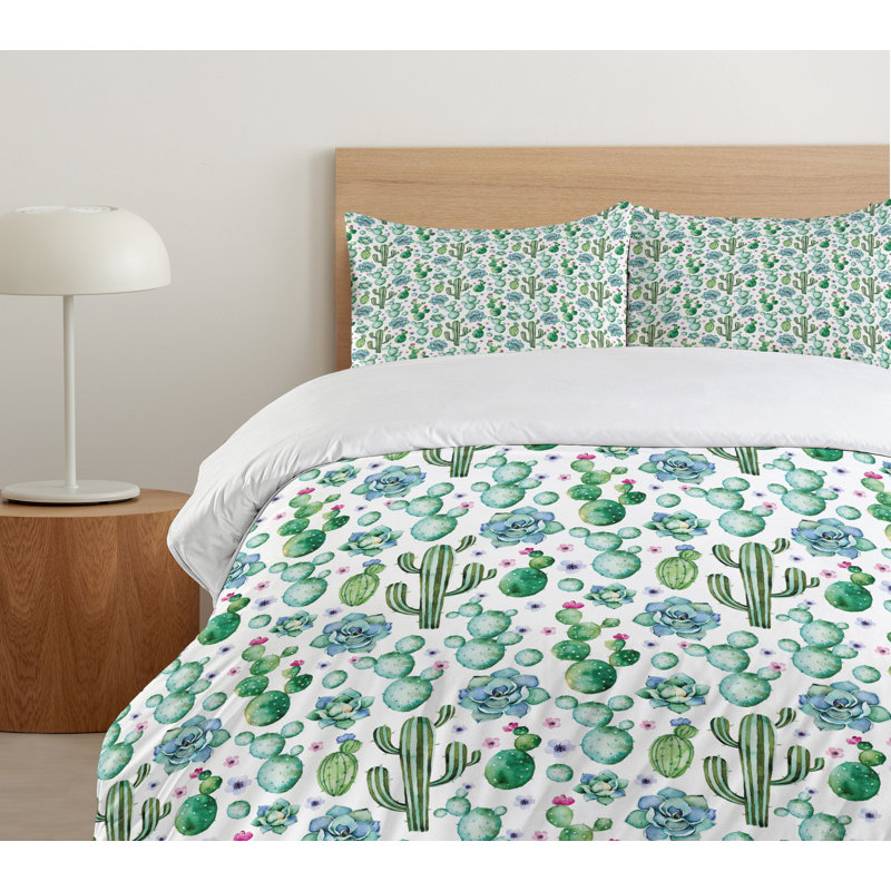 Eclectic Floral Duvet Cover, King