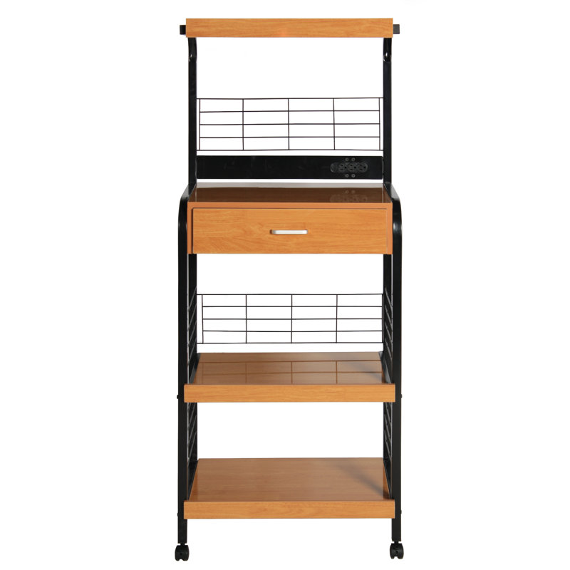 Support de garage en métal / bois pour la maison ou le bureau, amélioré et redessiné, Noir