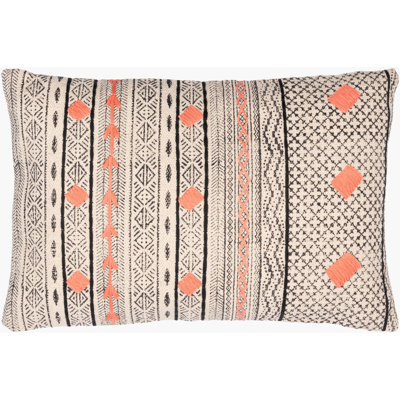 Zoya Cotton Geometric Lumbar Pillow