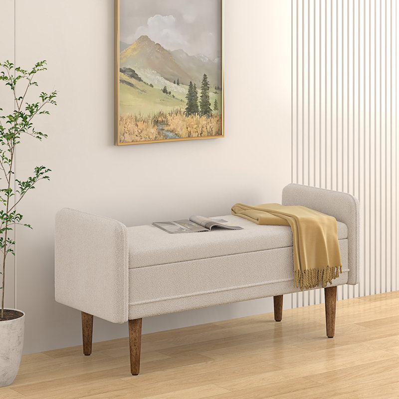 Banc de chambre à coucher, tabouret de rangement