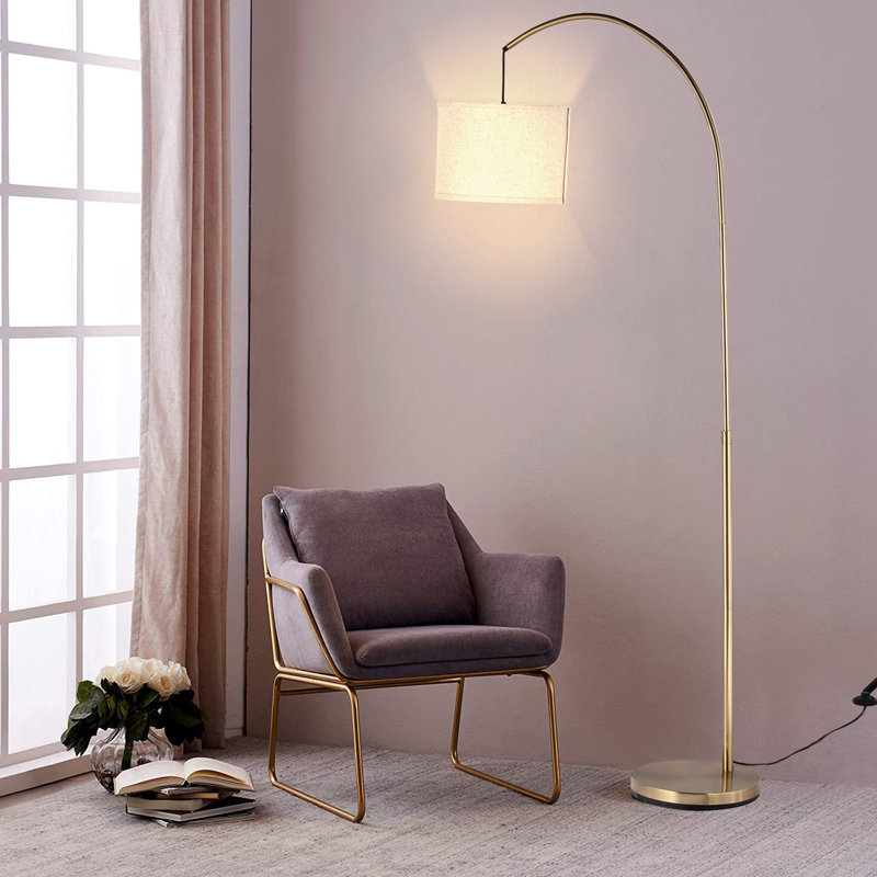 Guadalupe 66.4'' Arched Floor Lamp with Outlet
