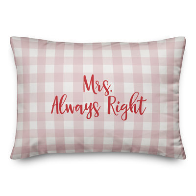  Coussin Mme. Always Right