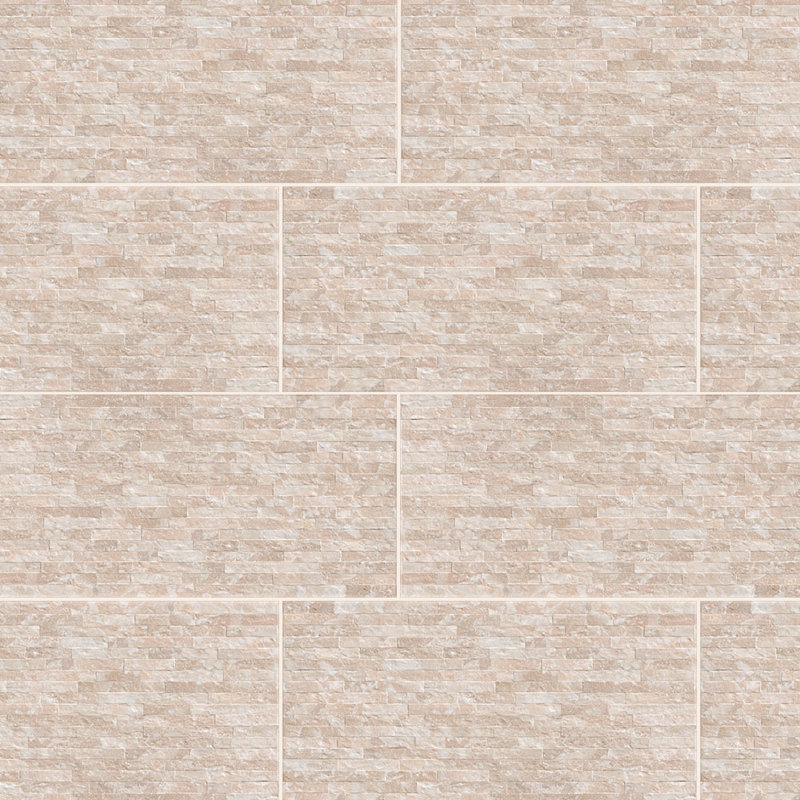 Pierre himalayenne 12 x 24 rose, Rose