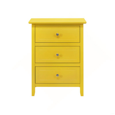 Table de chevet moderne jaune pour votre chambre à coucher