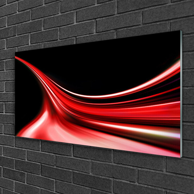 Art Abstract Lines - No Frame Print on Glass