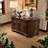 American style solid wood half round sideboard