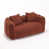 Chenille brun rouge