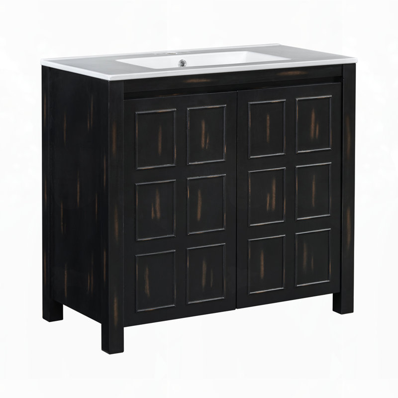 Armoire de rangement pour salle de bain, Espresso