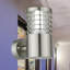 Verne Stainless Steel Outdoor Armed Sconce