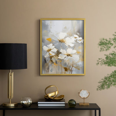 FLORAL Series CD XXVII - reproduction encadrée de qualité supérieure - prête à être accrochée - aucun clou requis