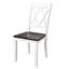 Ensemble de table de salle à manger 5 pièces pour salle à manger en bois TopMAX - espresso + blanc (ancien SKU: SP000088AAK)