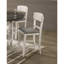 Tabouret de bar transitionnel 2 pièces, hauteur comptoir, gris craie, coussin de siège rembourré pour chaises de hauteur, revêtement gris, assise moderne-1959996411