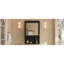 Armoire de rangement murale noire 20 po, style moderne, tablettes réglables, porte simple, bois massif et métal, charnières, armoire de rangement Space For