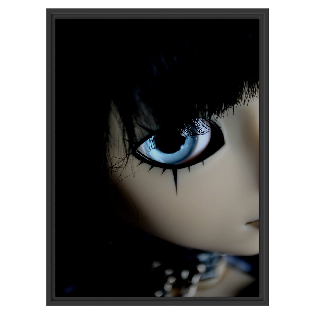 Gerahmtes Wandbild Pullip mit strahlend blau Augen