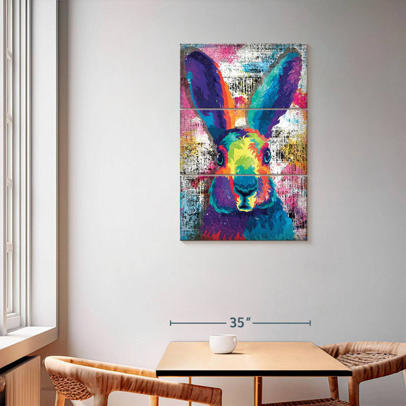 Colorful Rabbit Face
