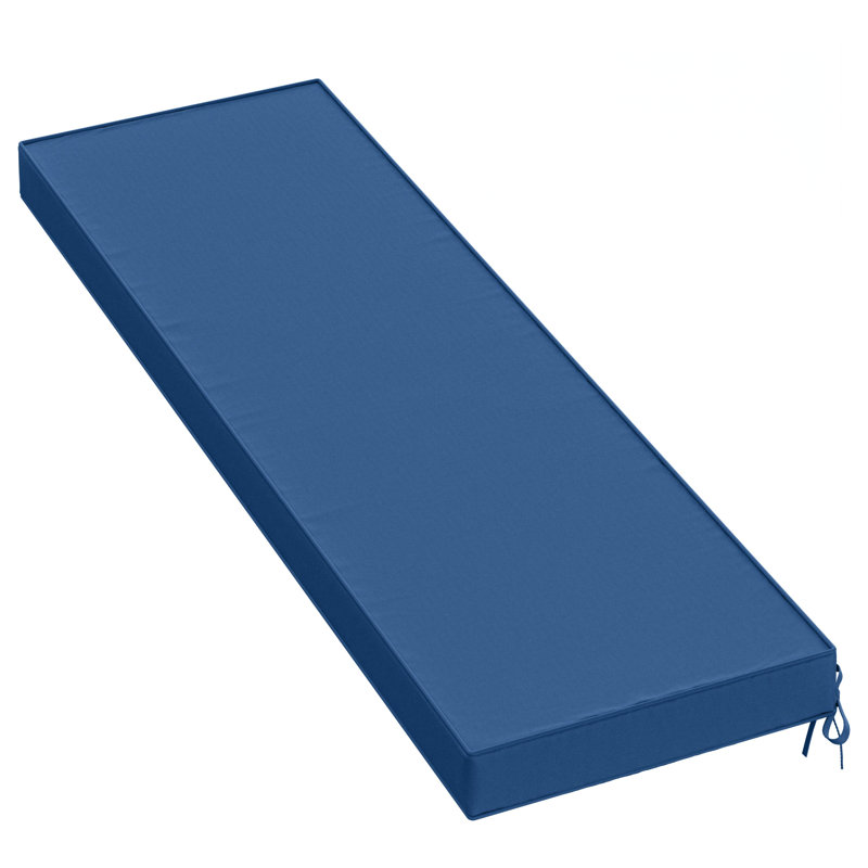 Outdoor Bench Cushion 60 X 18 X 3 Inch Indoor And Outdoor Seat Cushions, 60" W x 18" D, Blue