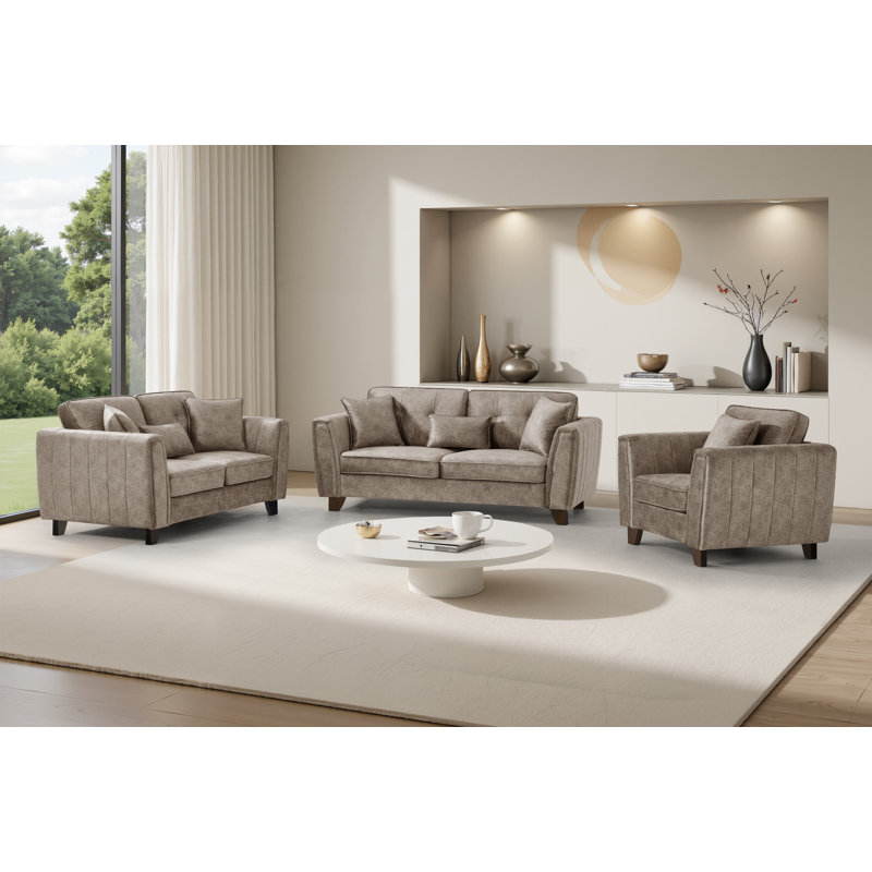 Living Room Set, Brown