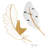 Feather-Shaped Wall Clock