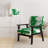 Crossing Paths I - Upholstered Modern Accent Arm Chair-317049826