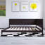 Lit double 80 po x 58 po en bois blanc-106736545