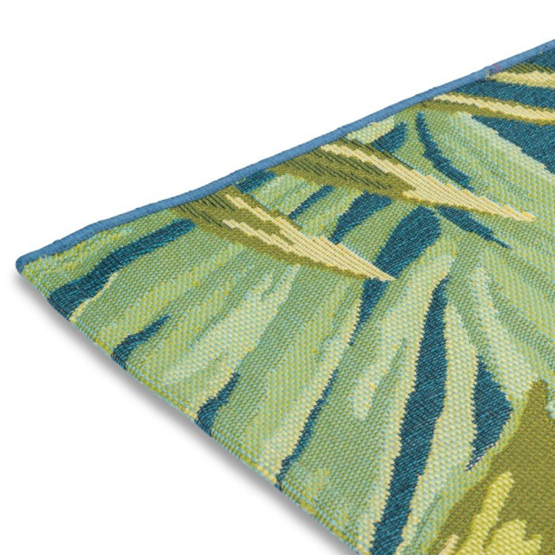 Tapis d'extérieur à feuilles tropicales Eden, Rectangle 2 pi x 7 pi 6 po