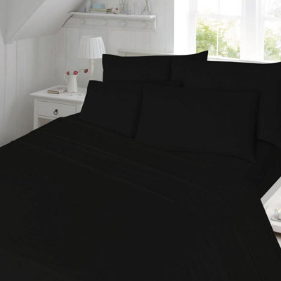 Raabia Cotton Blend Solid Colour Duvet Cover with Pillowcases Included