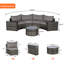 Ensemble de canapé modulaire 7 pièces avec table basse 7 pièces-731863936