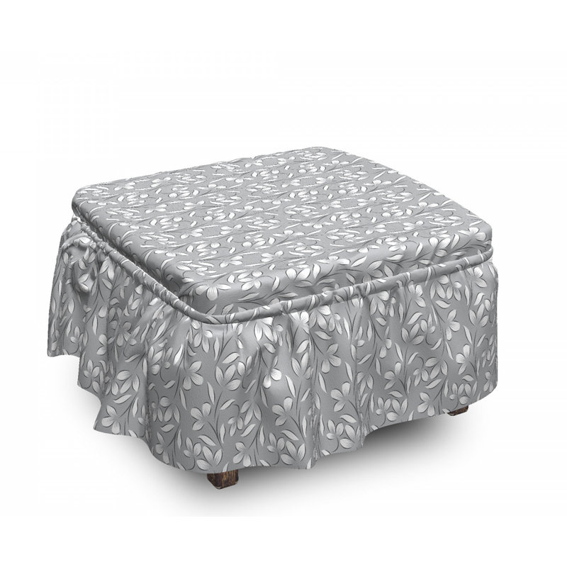 Box Cushion Ottoman Slipcover