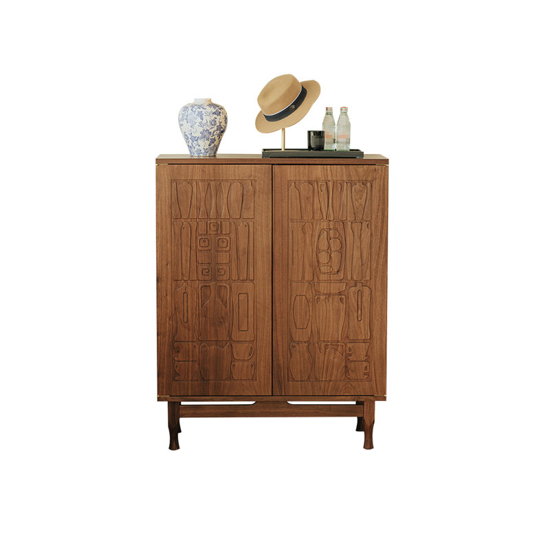 Armoire d'appoint en bois massif Retro Creative
