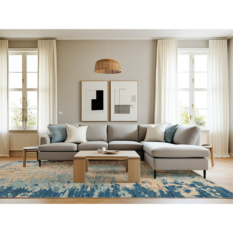 Abstract Indoor Rug, Rectangle 8' x 10'