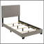 Lit double rembourré Efram Taupe-1418560391