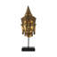 Statue de tête de Bouddha à finition bronze, sculpture de méditation pour le salon, décoration zen, cadeau spirituel
