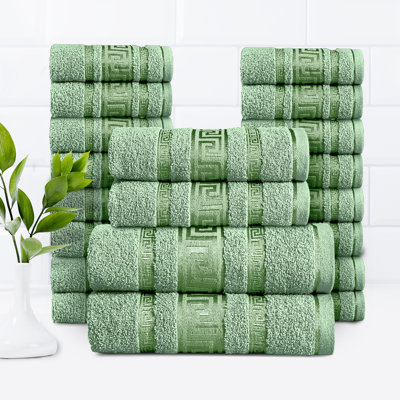 20-Piece Luxury Cotton Towel Set | Soft, Cosy Family Bale Set with 2 Bath, 2 Hand, 16 Face Towels for Ultimate Comfort