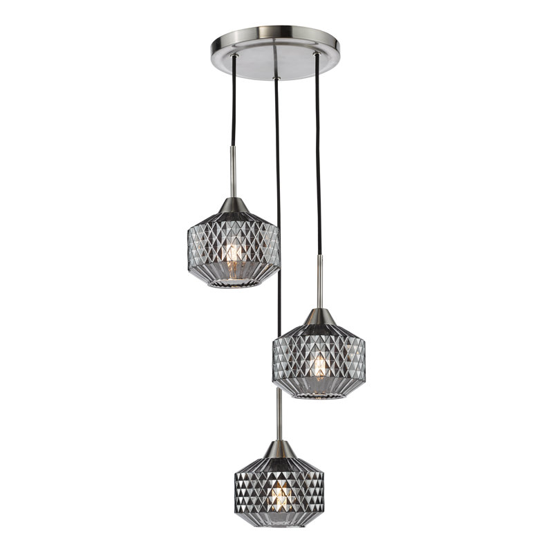 3 - Light Satin Nickel Pendant