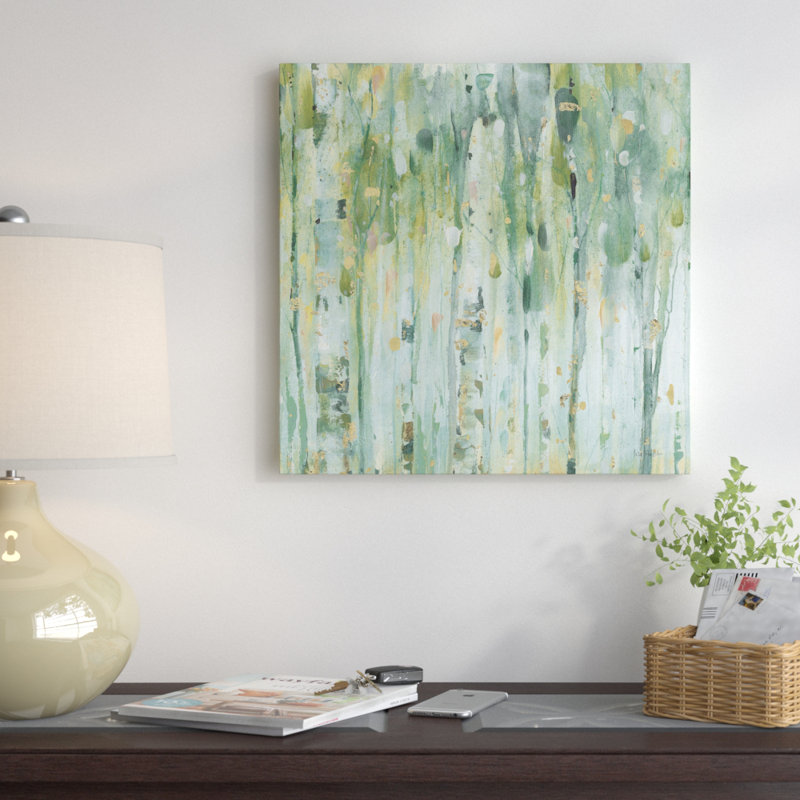 La forêt III - reproduction d'art sur toile, H 26 po x l 26 po x P 1,5 po, Toile tendue, Pas de tapis