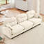 Canapé modulaire à trois places avec tissu chenille doux, mousse haute densité et conception matelassée élégante pour les salons et les chambres-215364427