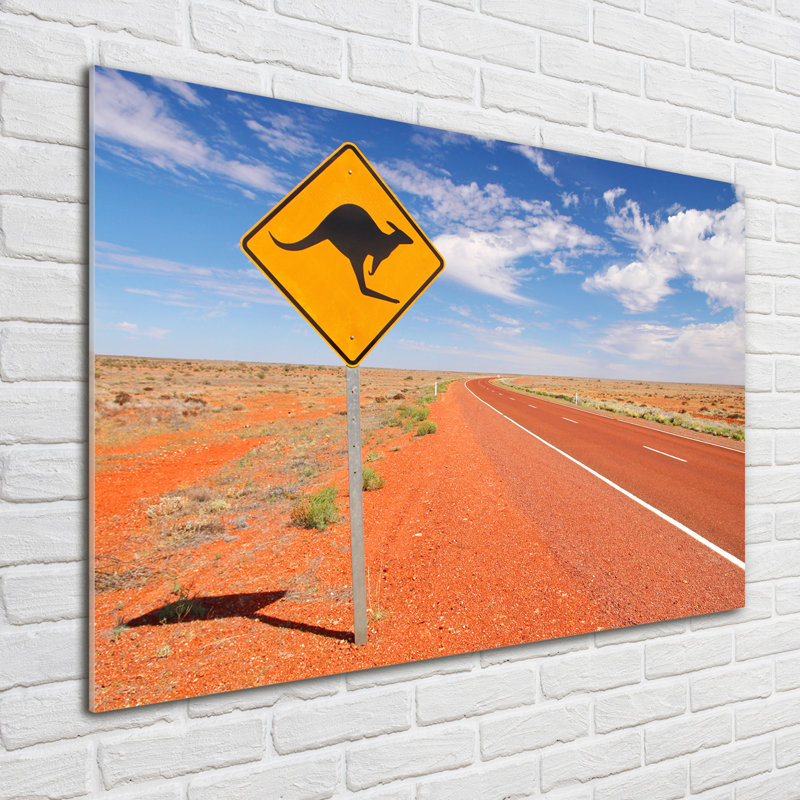 Road in Australia - Unframed Art Prints on Glass