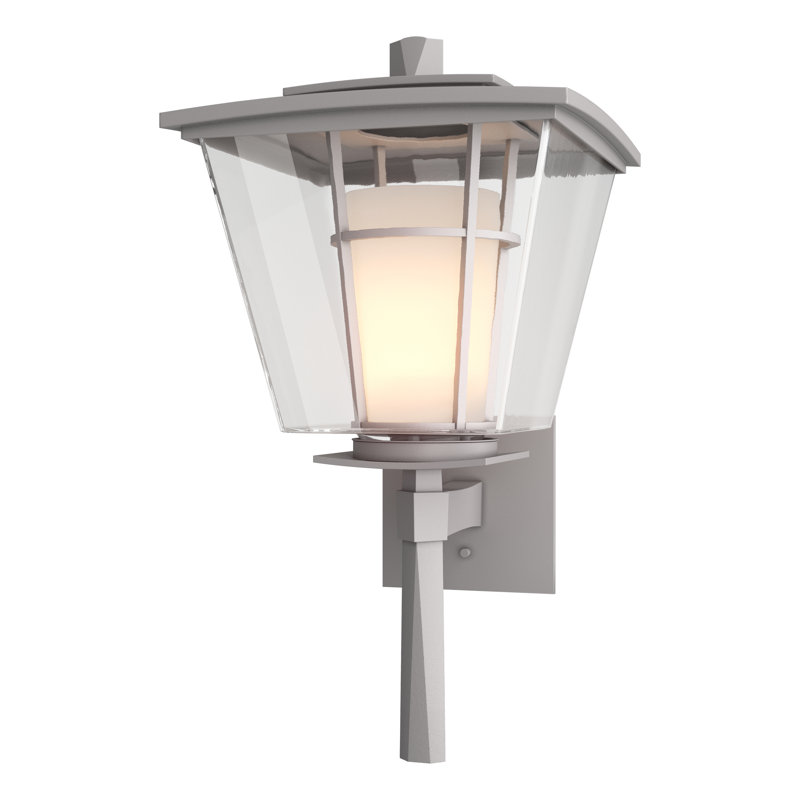 Lanterne murale d'extérieur 1 lumière Beacon Hall, Acier bruni côtier, H 23,4 po x l 12,1 po x P 12,6 po