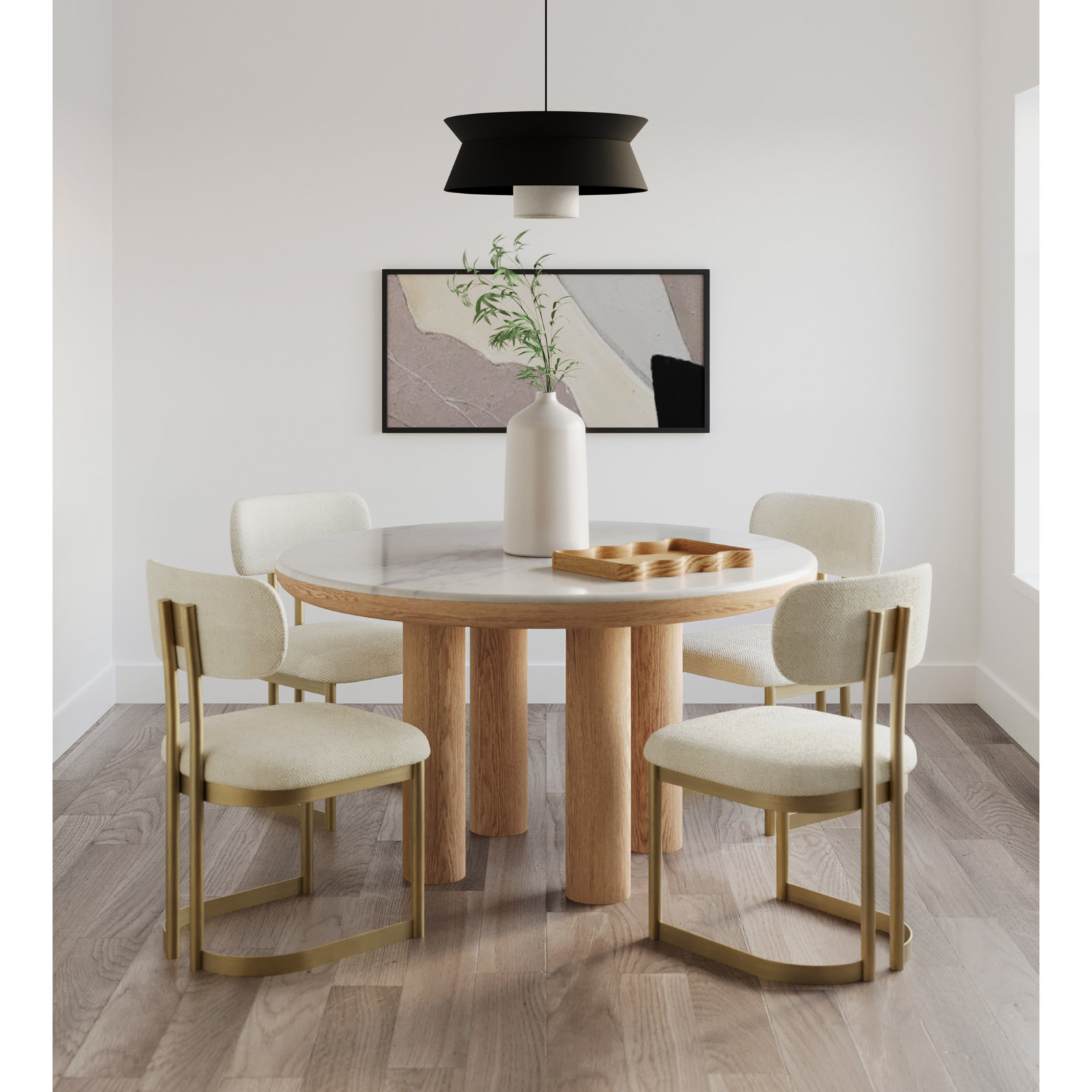 Nell 52'' Marble Dining Table