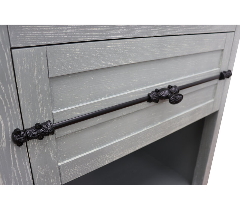 Base de meuble-lavabo simple 30 po Noblitt, Gris sauge
