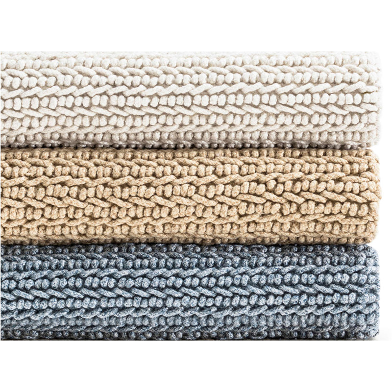 Veranda Denim Handwoven Performance Rug, Rectangle 5' x 8'