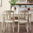 White Rectangular Solid Dining Table For Dining Room/Kitchen