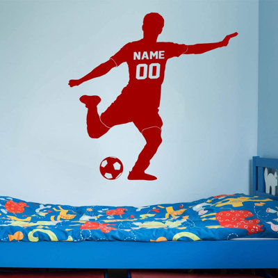 Adhésif décoratif footballeur