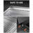 Cyberpit One Pro 25 Inch Smokeless Fire Pit, Wood Burning Fireplaces W/Pull-Out Ash Pan, Portable Outdoor Firepits, Carry Handle For Backyard Patio Camping, Stainless Steel, Black-434053825-434053831