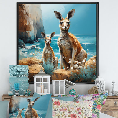 " Kangaroo Family In Australia Coast III "